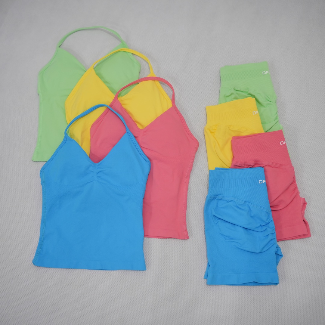 Yoga Fitness Kit - DFDK Kadınlar İçin Dikişsiz 2 Parçalı