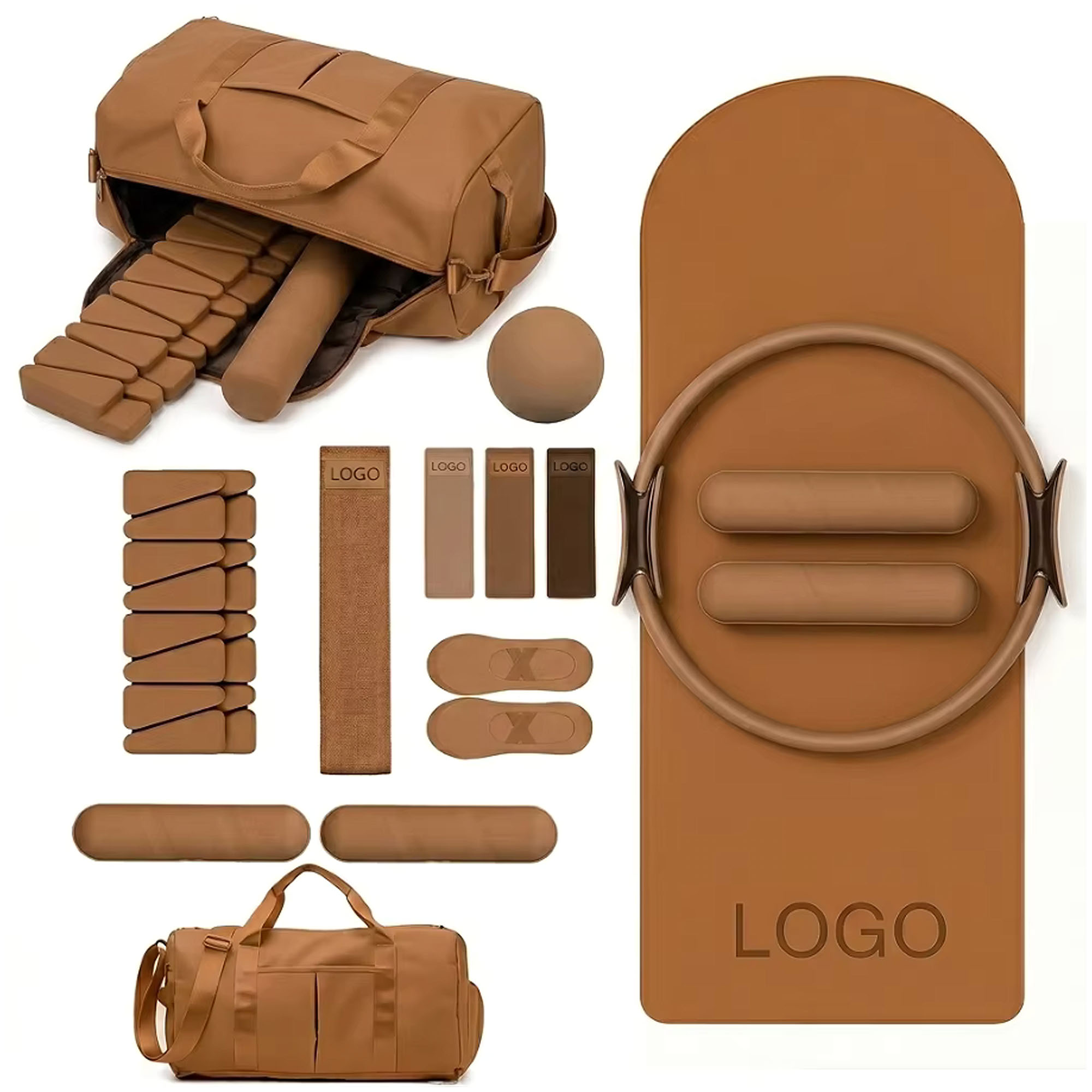 Yoga Fitness Kit - Özel Logolu Spor Salonu Yoga Topu