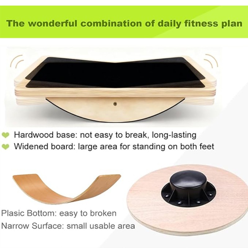 Taşınabilir Ahşap Kare Denge M - Balance Board Fitness incelemesi ve fiyatı