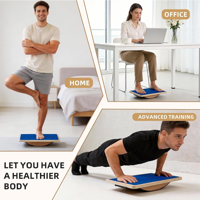 Taşınabilir Ahşap Kare Denge M - Balance Board Fitness incelemesi ve fiyatı